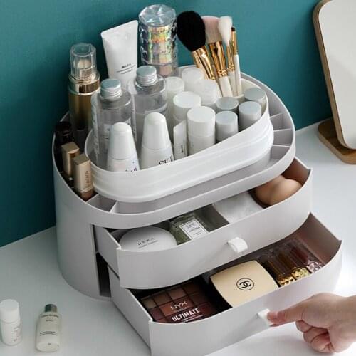 Makeup Organizers Box Jewelry Cosmetic Storage Box with Drawer Acrylic Lipstick Holder Sundries Container Cosmetics Dispensers