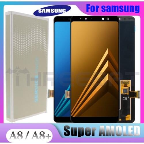 New Original Display for SAMSUNG Galaxy A8 Plus 2018 A8 2018 LCD Super AMOLED LCD A730 A8 2018 LCD A530 Display Touch Digitizer