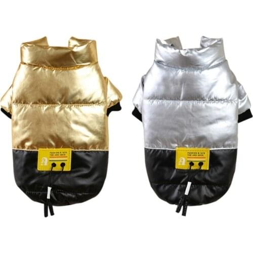 Pet Cotton Padded Coat For Dogs Puppy Autumn Winter Thickened Stand-up Collar Down Jacket Warm Comfortable Pet Clothes