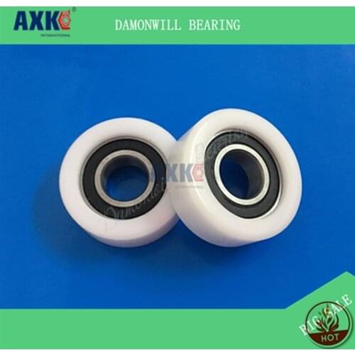 Plastic coated 20*56*20PU polyurethane glue 6004 POM 4PCS 20X56X20MM bearing pulley nylon positioning wheel guide roller
