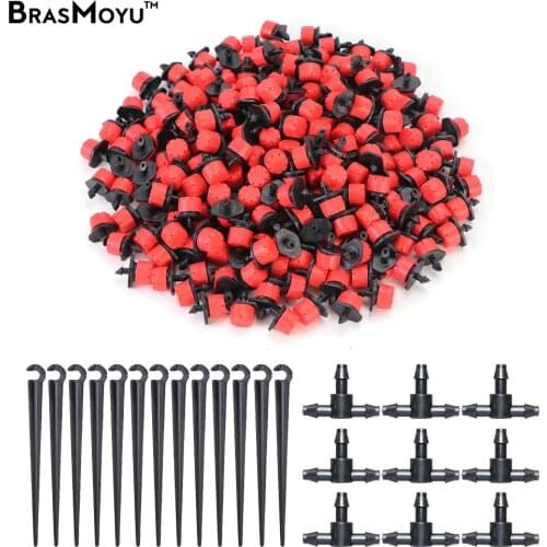 Adjustable Automatic Watering Sprinkler Dripper Garden Drip Irrigation Kit Mist Spray Cooling System 4/7mm Hose With Connector