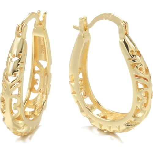 Kinel Hot Cut Out Ball Earrings For Women Girls 585 Gold Color Woman Matte Pattern Dangle Earrings Wedding Exquisite Jewelry