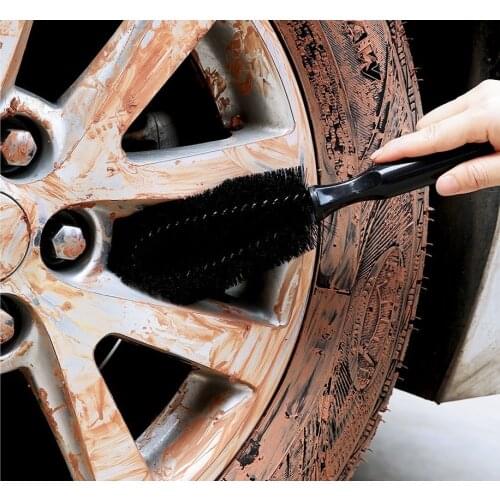 Auto Rim Scrubber Wheel Brush Plastic Handle Cleaner Dust Remover Motorcycle Truck Washing Vehicle Wash Tire Cleaning Tools