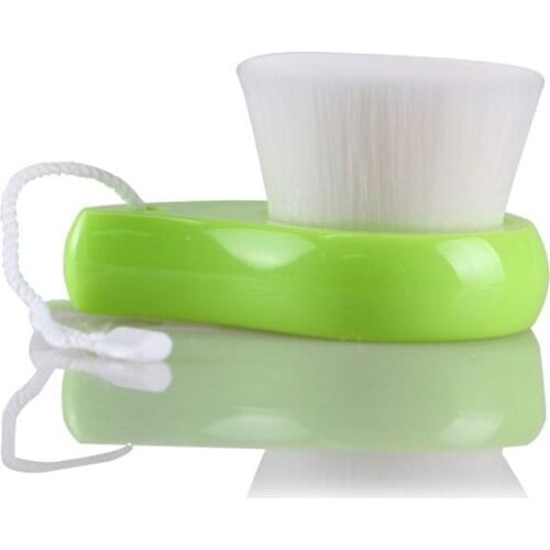 W7Tn # Home Facial Fiber Face Clean Wash Deep Cleansing Pore Care Brush Light Green