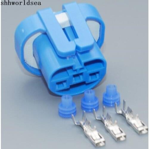 Worldgolden 5/30/100sets 3p 3way plastic 9004 9007 Xenon HID Plug Socket Female Connector Adapter Waterproof