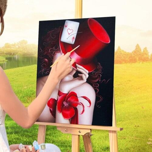 Woman DIY Paint By Numbers Set Oil Paints 50*70 Oil Painting Decorative Paintings For Kids For Drawing Handicraft Art