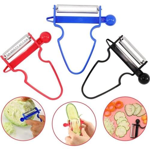 1Pc Multifunction Fruit Vegetable Slicer Shredder Peeler Julienne Cutter Multi Peel Stainless Steel Blade Zesters Kitchen Tools
