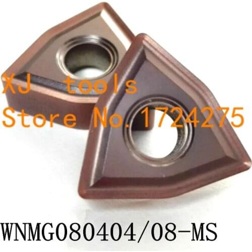 10PCS WNMG080404-MS / WNMG080408-MS CNC Carbide Inserts,Lathe Tool,Used to stainless steel and steel For MWLNR/WWLNR