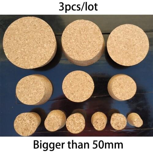 3pcs Glass Bottle Wood Lid Cap Stopper Wine Jar Plug Beer Bottles Cork Pudding Container 50-100mm Customize