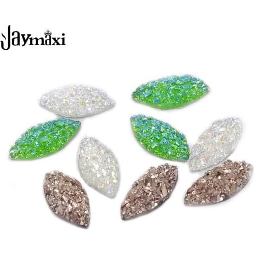 7*15mm Horse Eye Shaped Resin DIY Jewelry Accessories Women Customs Made Findings Components 100 Pieces/lot 3Colors