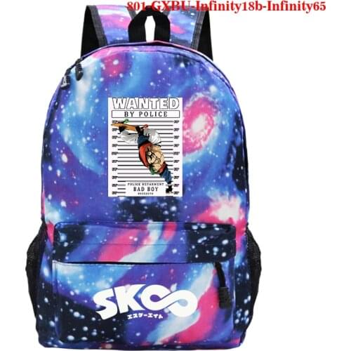 Anime SK8 The Infinity Backpack Student Schoolbag Shoulder Bag SK8 The Infinity Printed Computer Travel Bag Men Bookbag Mochila