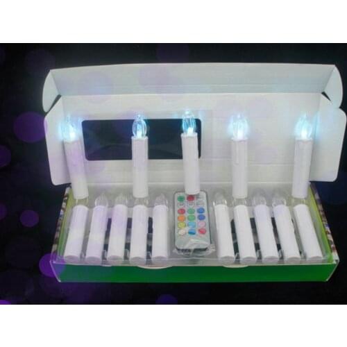 Wireless LED Remote Control Candles Lights Christmas Tree Party Home Decor candle lighting lamp Easter club Wax Taper Candles