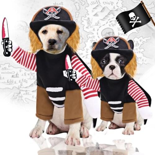 Large Dog Halloween Clothing For Medium Big Dogs Corsair Pet Cat Costume Dressing Up Party Cosplay Funny Pirate Dog Costumes 35