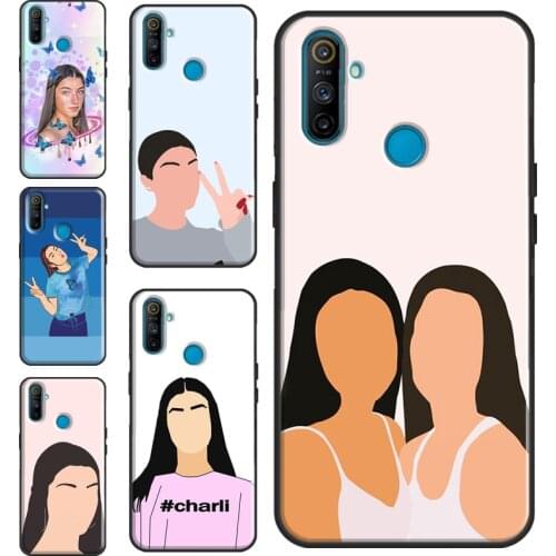 Charli D'Amelio For Realme 8 Pro 6 7 Q3 Pro GT Neo C15 C3 C21 C11 Phone Case For OnePlus 9 Pro 8 7T 8T 9R