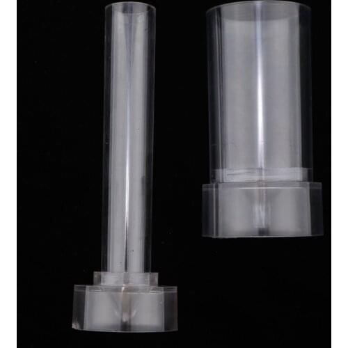 2Piece Spire Cylinder Shaped Plastic Clear Candle Molds Candle Making Crafts
