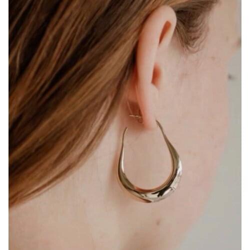 French Classic U-shape Simple Vintage Earring Water Drop shaped Fashion for Women Earring Jewelry