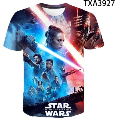 Star Wars Parent-child outfit T Shirt Men Women T-shirt 3D Print Movie Tee Casual kids T Shirt Summer Boy Girl Tops Brand Clothi
