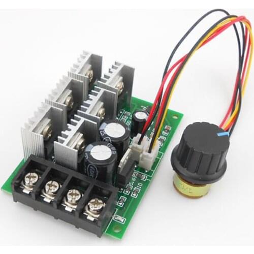 DC motor speed controller, PWM electric speed controller, DC 9V-55V 9/12/24/36/48 / 55V 40A