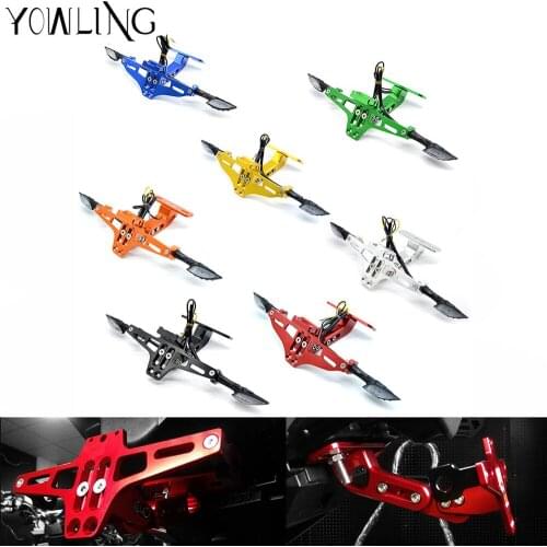 Motorcycle Adjustable Angle License Number Plate Frame Holder Bracket for honda CBR929RR X-11 CBR650F/CB650F GT250R GT650R H2R