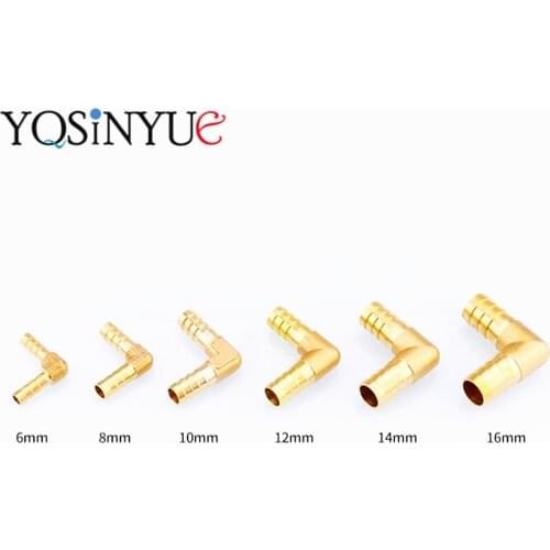 1PC 4mm 5mm 6mm 8mm 10mm 12mm 14mm 16mm 19mm Hose Barb Elbow Brass Barbed Pipe Fitting Coupler Connector For Fuel Gas Water