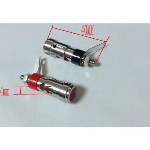 50PCS copper Binding Post Audio Amplifier terminal with Spring inside lock New