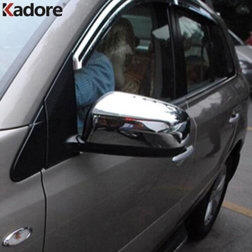 For Renault Koleos 2008 2009 2010 2011 ABS Chrome Plastic Side Door Rearview Mirror Cover Trim Auto Part Accessories