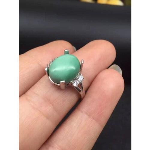 Engagement Best Gift Turquoise Ring 925 sterling silver Fine jewelry Natural and Real Turquoise Ring