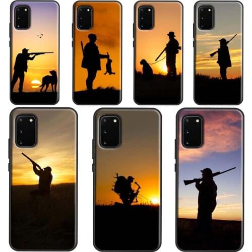 Hunter Dog Hunting Cover Case For Samsung Galaxy S20 FE S21 Ultra Note 20 Note 10 Plus S10e S8 S9 S10 Plus