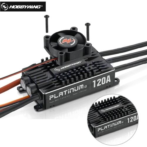 Original Hobbywing Platinum Pro V4 120A 3-6S Lipo BEC Empty Mold Brushless ESC for RC Drone Aircraft Helicopter