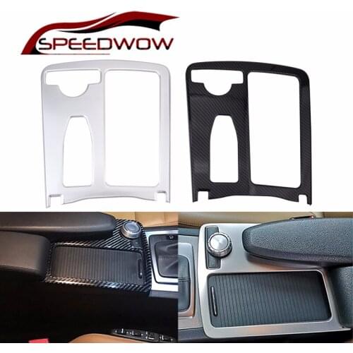 SPEEDWOW ABS Plastic Center Console Gear Shift Trim For Mercedes Benz C Class W204 08-14 E Class W212 10-11 E Coupe 10-12 LHD