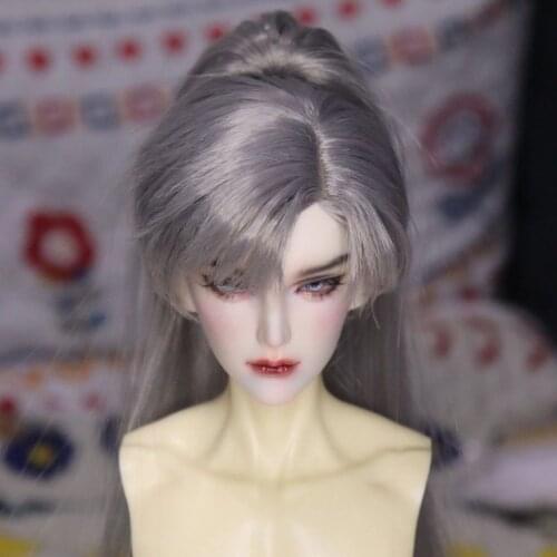 1/3 Small/Large BJD Wig Doll Hair Clipped Ponytail Short Long Convertible Dual-use Highend Handmade Chinese Male Ancient Style