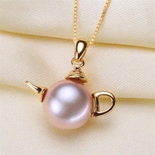 1PCS S925 Sterling Silver Pearl Tray Charm Connector Bail Pendant Clasp DIY Necklace Jewelry Making Accessories