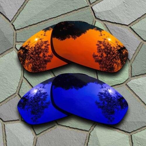 Red Orange&Violet Blue Sunglasses Polarized Replacement Lenses for Oakley Blender