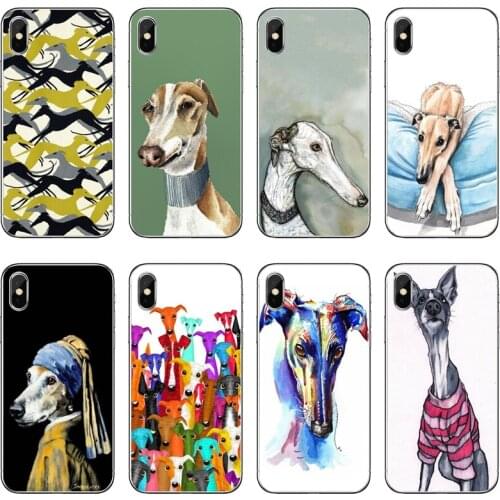 Galgo Greyhound Dog Transparent Phone Case For iPhone 12 11 Pro Max Mini XS Max XR X 8 7 Plus 6 6S Plus 5 5S SE 2020