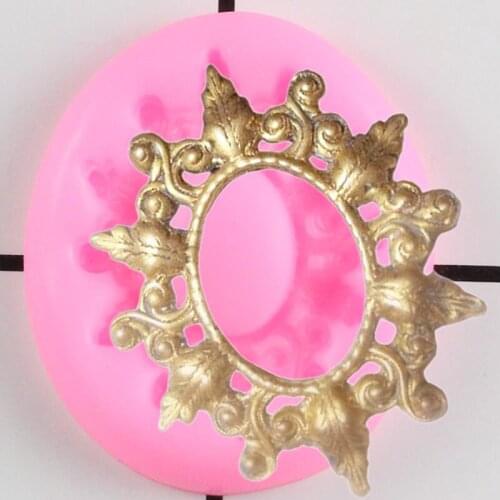 Frame Relief Cake Border Silicone Mould Cake Decorating Tools Cupcake Topper Fondant Mold DIY Candy Resin Clay Chocolate Molds