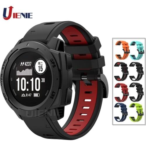 22mm Silicone Watch Band for Garmin Instinct/ Fenix 5 5Plus 6 6Pro 935 Strap Bracelet Quick Release Sport Wristband correa