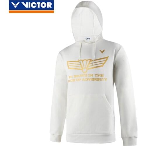 Victor Badminton Jersey Casual Hooded Sweater Male Cai Yun Exclusive Product Sports Shirt Female Cotton 95617