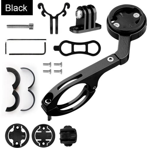 Cycling Bike Computers Mount Gopro Combo Mount Bicycle Handlebar Sports Action Camera Out Front Holder for Garmin/Bryton/IGS