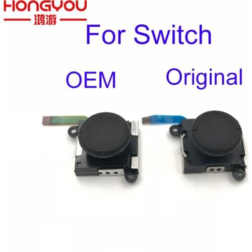 30Pcs Repair Part 3D Joystick Button Analog Sticks Controller Thumbstick Replace for NS NX Nintendo Switch Joy-Con W/ Flex Cable