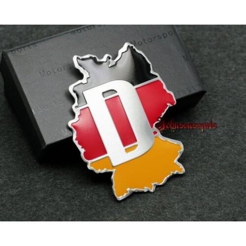 10X for France F ENGLAND Germany D ITALY Map Flag aluminum 3D Badge Emblem car sticker good quality Car Styling