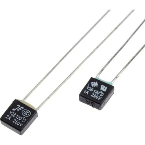 20pcs RH Thermal Fuse Cutoff 2A 92C 95C 105C 110C 115C 120C 125C 130C 135C 140C 145C 150C RH Temperature fuse 130 Degrees Hot