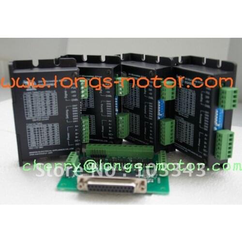 4Axis Stepper motor driver DM420A,1.7A,12-36VDC,128Micostep Bipolar ,controller DB25 CNC New