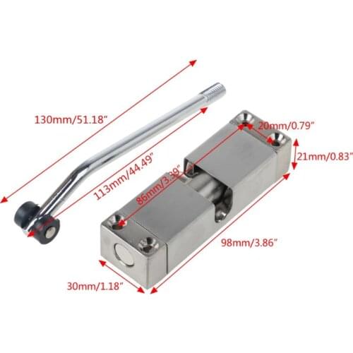Auto Mounted Spring Door Closer Stainless Steel Adjust Surface Self Closing Door 62KC