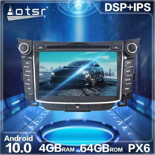 Android 10. 4GB+64GB Car GPS Navigation Auto Stereo Multimedia For Hyundai I30 Elantra GT 2012+ no DVD Radio Player Headunit DSP