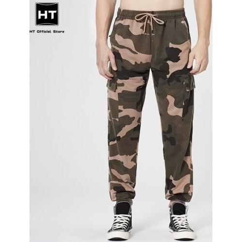 Mens Cargo Pants 2021 New Men Military Uniforms Pant Casual Fashion Lace-up Trousers Camouflage Poc Male tactical jogging pants