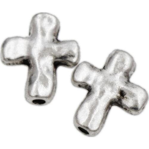 Volcanic Cross Beads 42pcs Zinc Alloy Loose Spacer Bead L555 14x12mm Jewelry