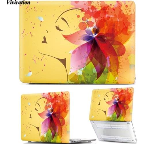 For MacBook Retina 12 15 13/MacBook Air 11 Air 13 A1466 A1369 A2179 A1932/MacBook Pro 16 A2141 2019 Pro 15 13 Floral Laptop Case