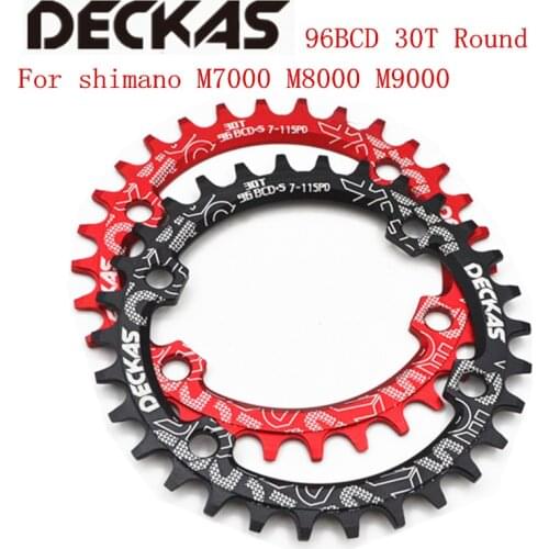 Deckas Round 30T MTB Mountain bike bicycle Chainring BCD 96mm 96bcd for 7-11 speed For shimano M7000 M8000 M9000 crank