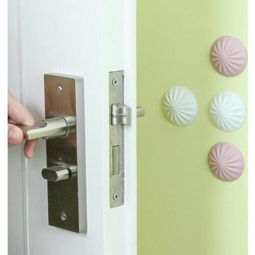 Door Stopper Doorknob Wall Protector Stop Drop Ship Silicone Door Stopper Rubber Shock Pad Cushion Silencer Pad Door Crash Pad
