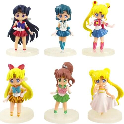 6pcs/set Princess PVC Figure Action Collection Model Toys for Kids Girls